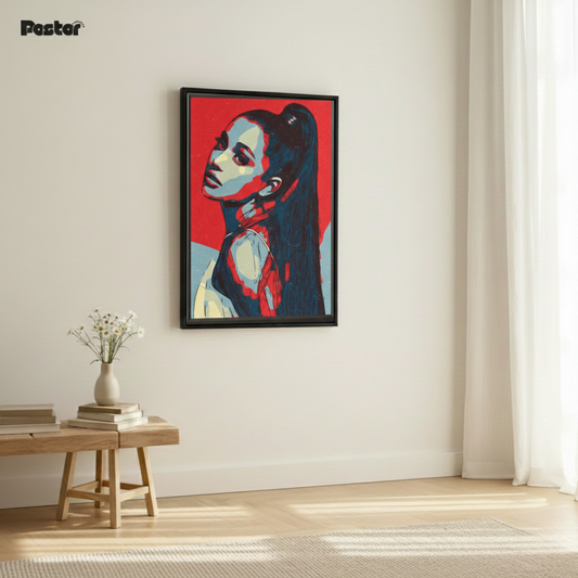The Ariana Grande Pop Art Statement Piece - Framed Poster #P122