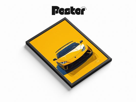 Lamborghini Huracán Evo Framed Art Poster - #P027