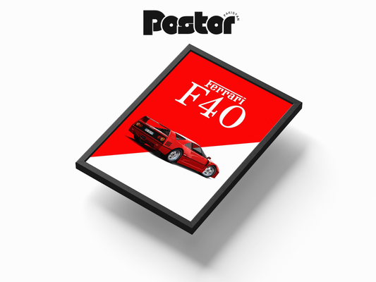 Ferrari F40 Framed Poster - #P088