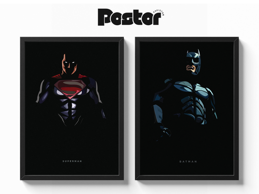 Superman X Batman Framed Poster Set - #P091