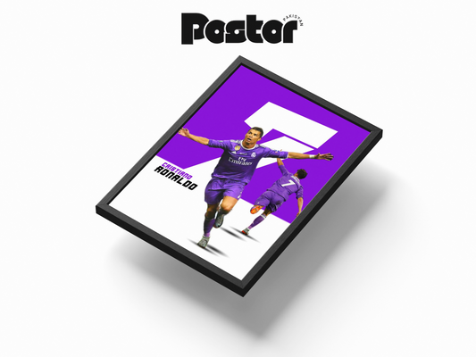 Cristiano Ronaldo "CR7" Framed Art Poster - #P024
