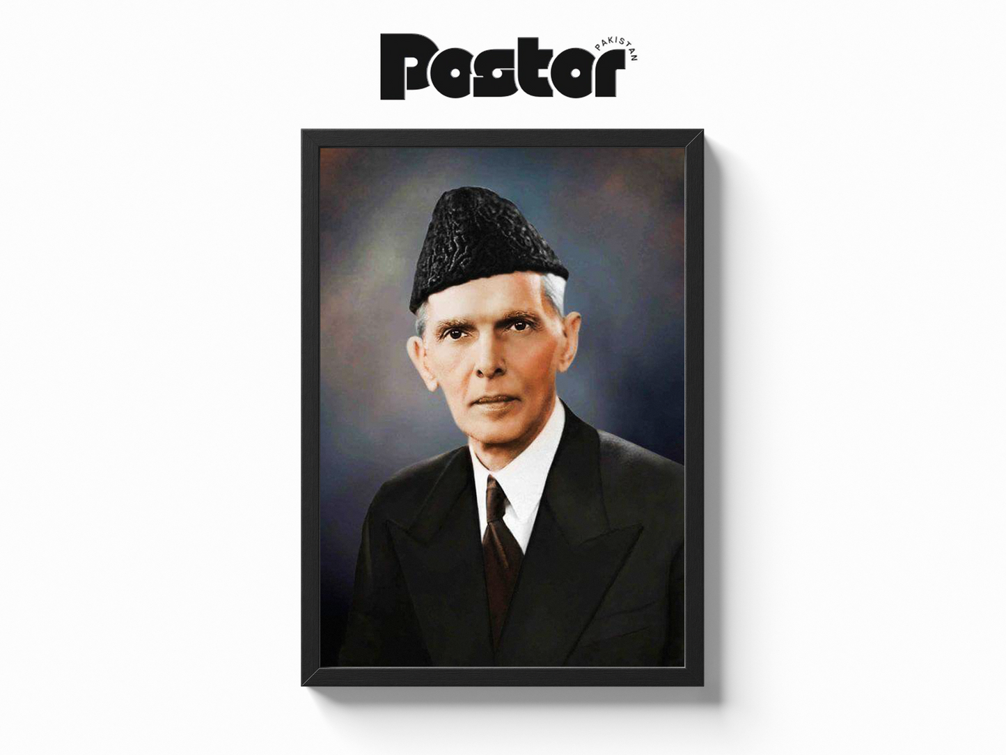 Quaid-e-Azam Muhammad Ali Jinnah Framed Art Poster - #P017