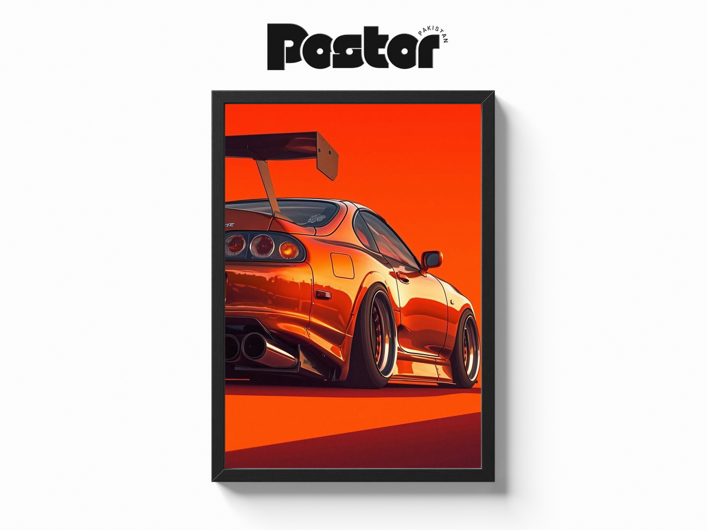 Toyota Supra JDM Car Framed Art Poster - #P030