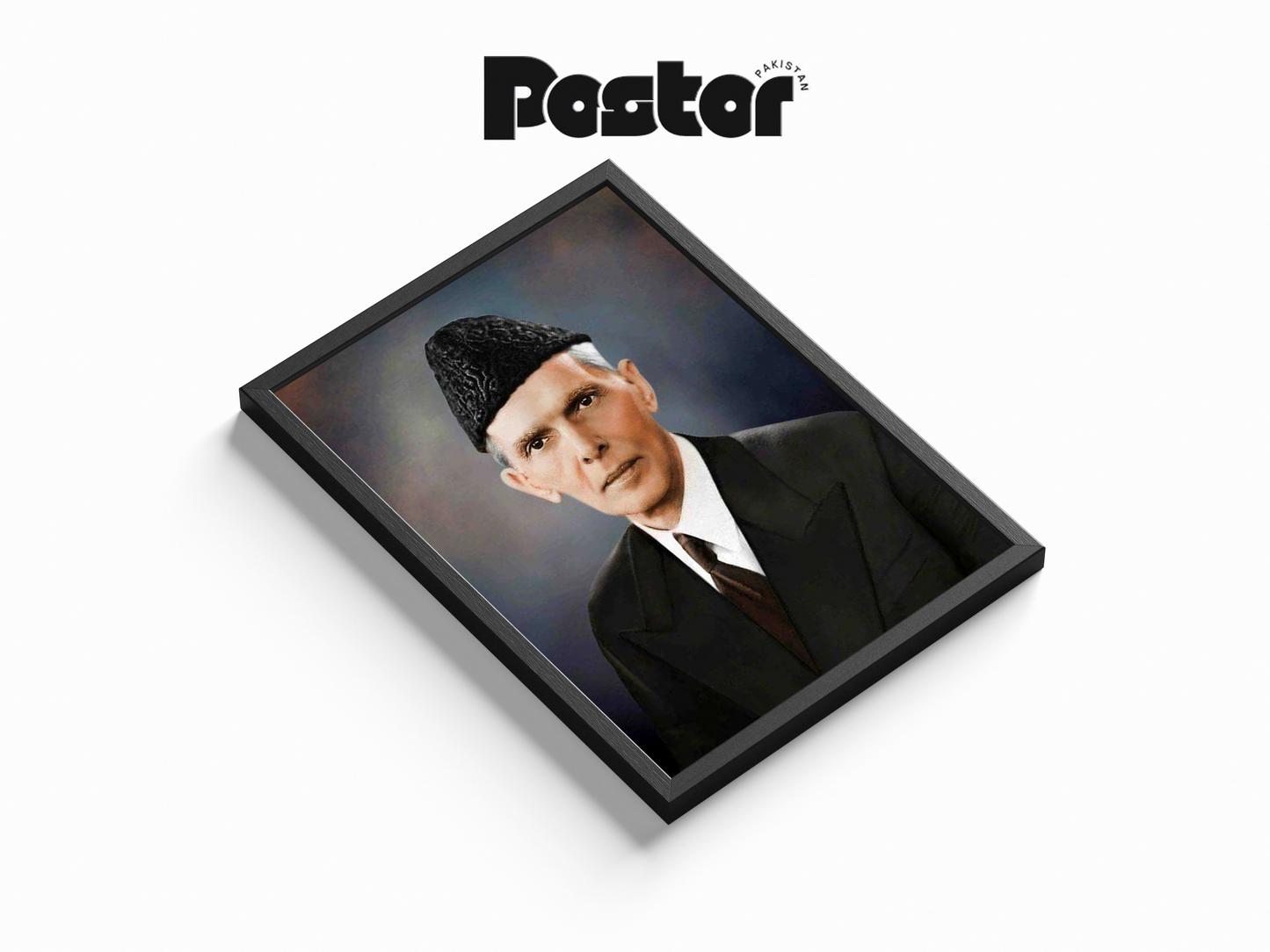 Quaid-e-Azam Muhammad Ali Jinnah Framed Art Poster - #P017