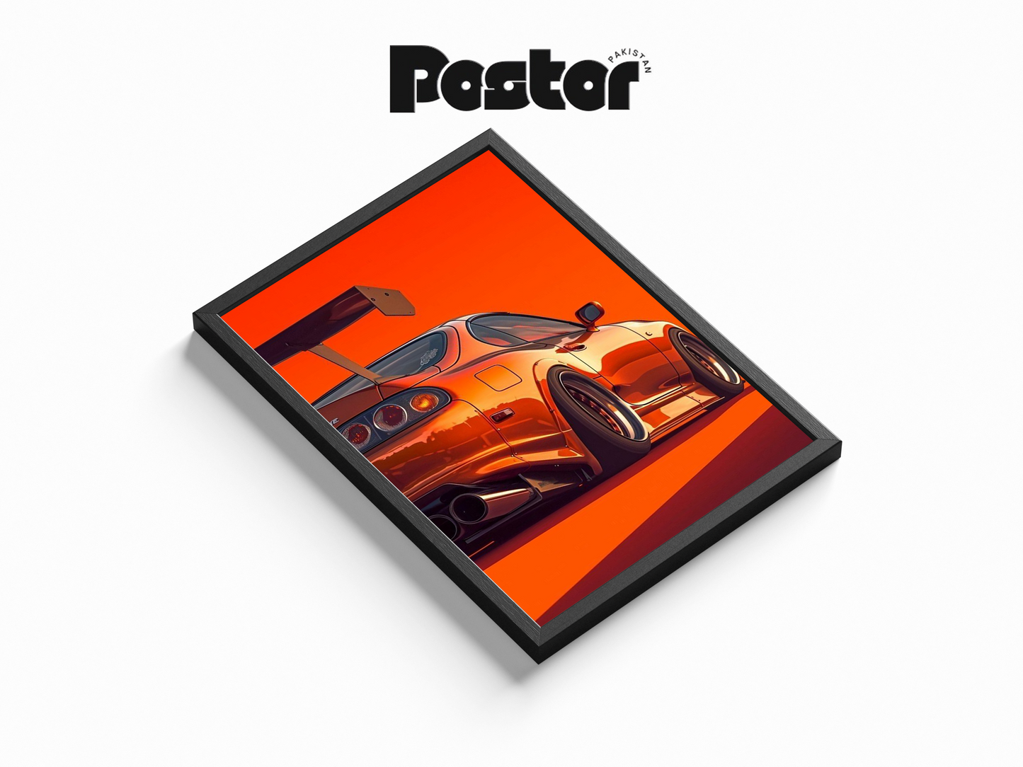 Toyota Supra JDM Car Framed Art Poster - #P030