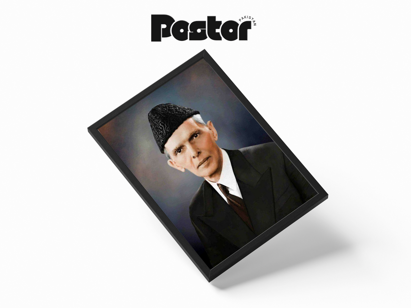 Quaid-e-Azam Muhammad Ali Jinnah Framed Art Poster - #P017