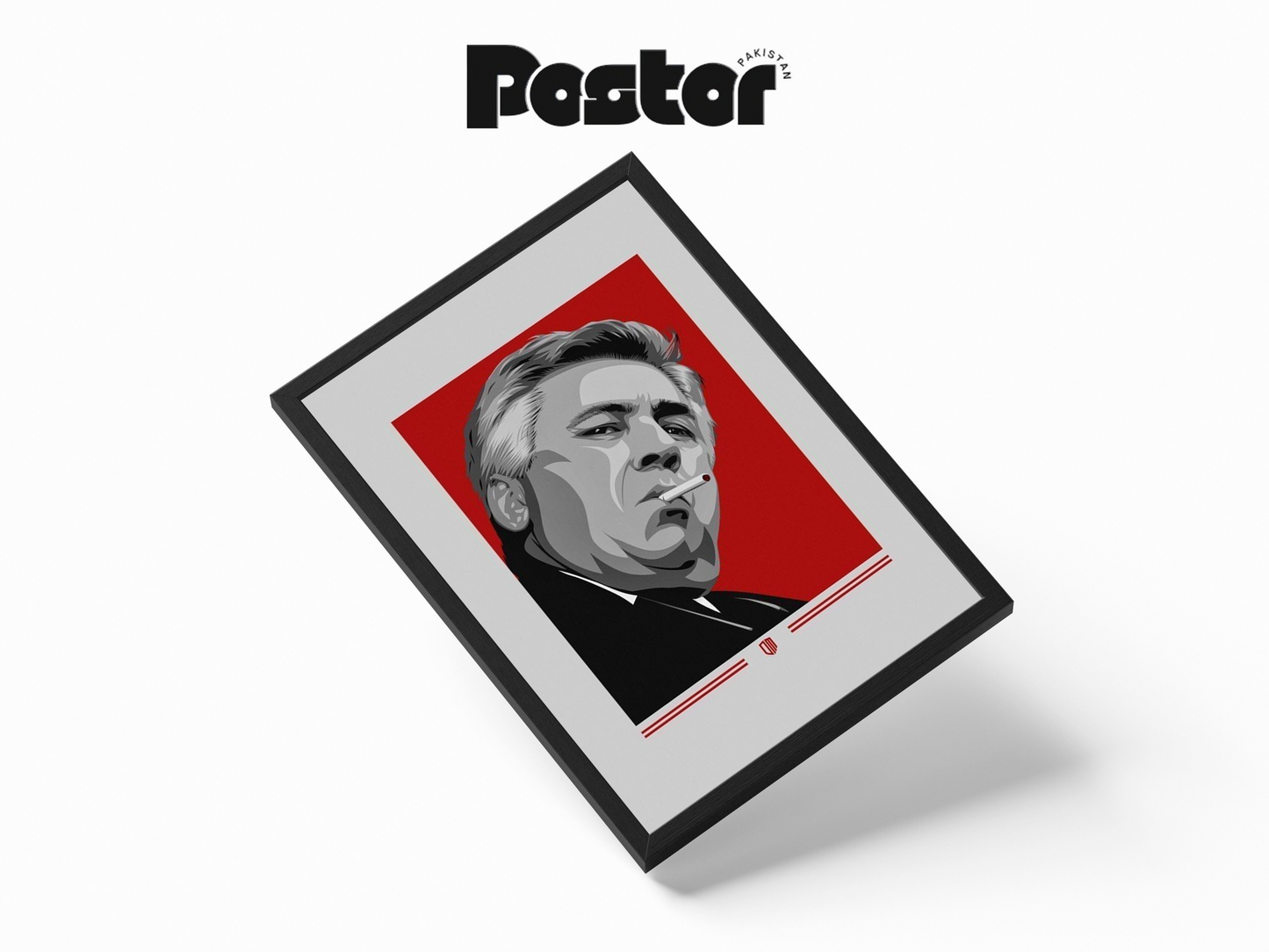 Carlo Ancelotti Pop Art Framed Poster - #P021
