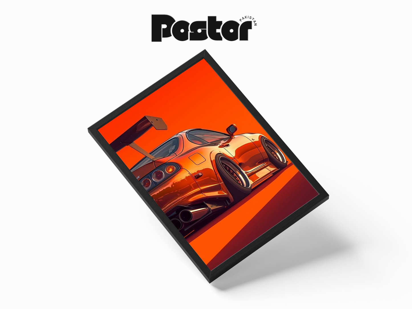Toyota Supra JDM Car Framed Art Poster - #P030