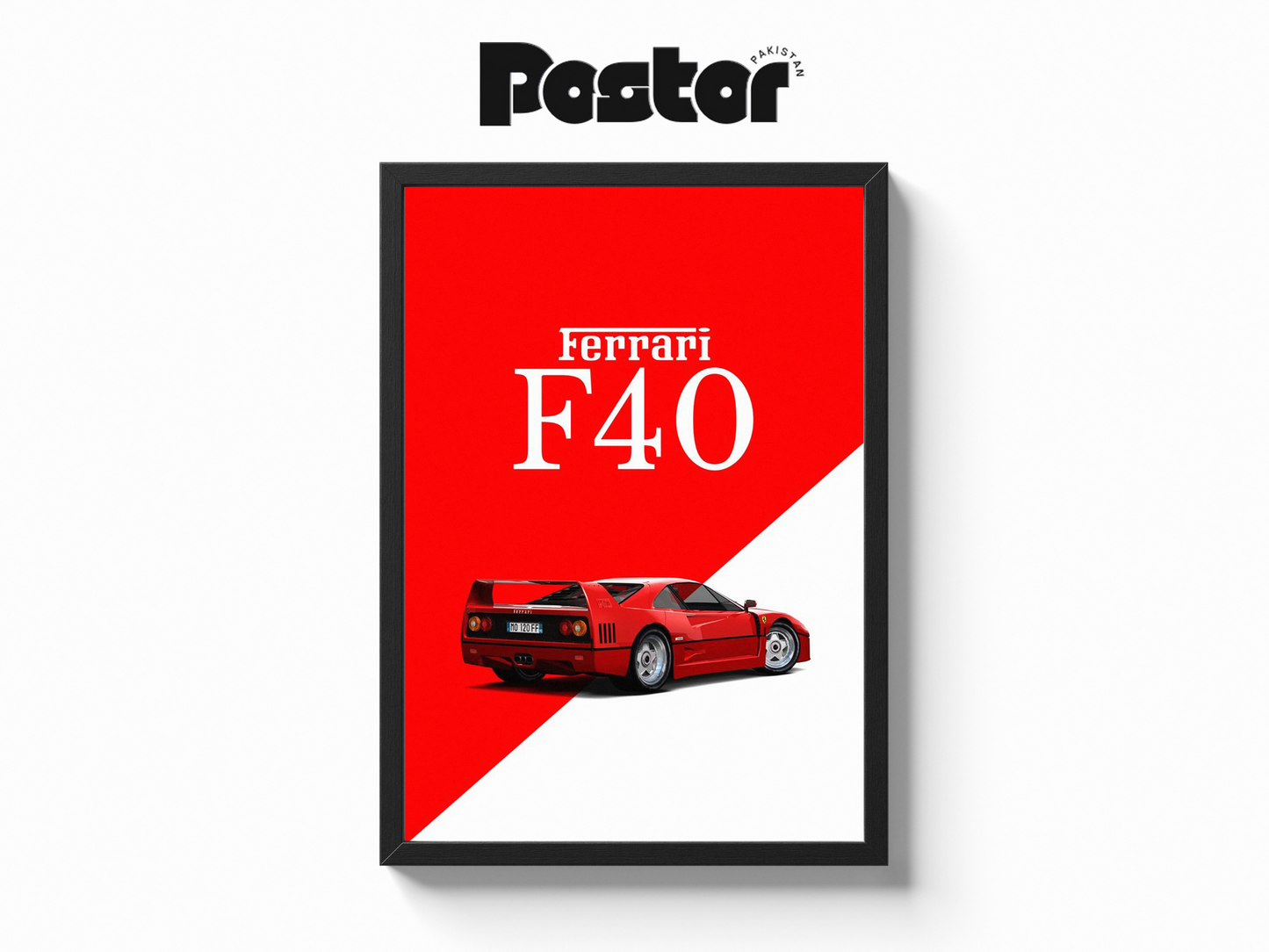 Ferrari F40 Framed Poster - #P088