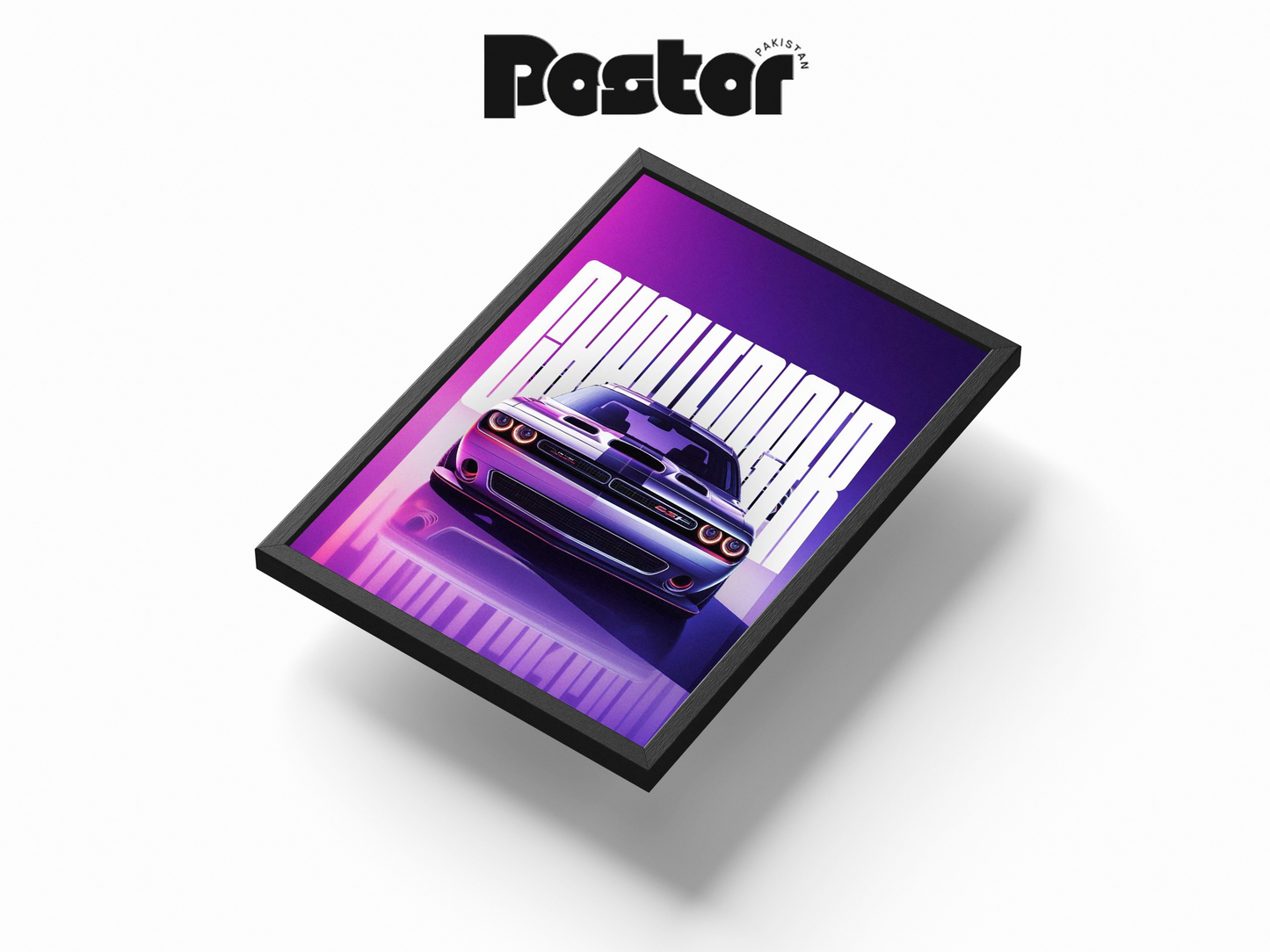 Dodge Challenger Muscle Car Framed Art Poster - #P026