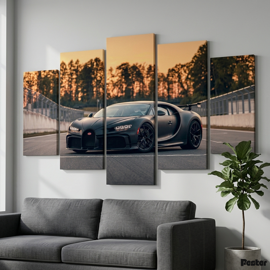 Bugatti Chiron Sport | 5-Panel Canvas Wall Art