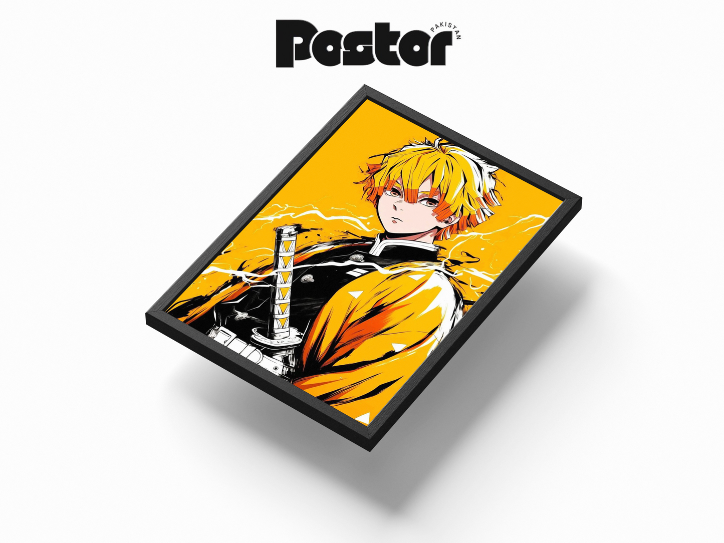 Zenitsu Agatsuma Anime Framed Art Poster - #P073