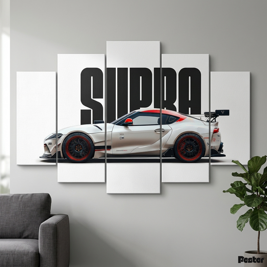 Toyota Supra MK5 Heritage | 5-Panel Canvas Wall Art