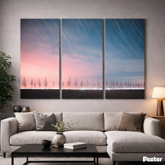 Stardust Horizon - 3 Panel Wall Art - #3SA008