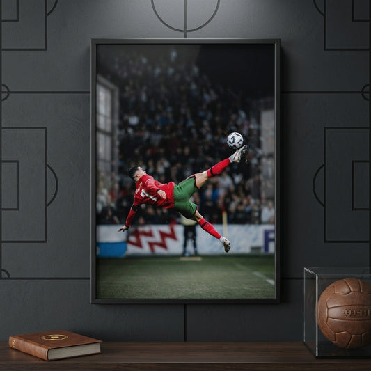 Cristiano Ronaldo Portugal Bicycle Kick Poster