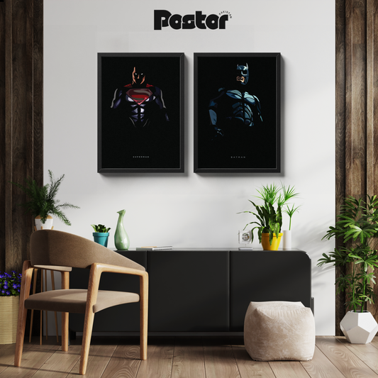 Superman X Batman Framed Poster Set - #P091
