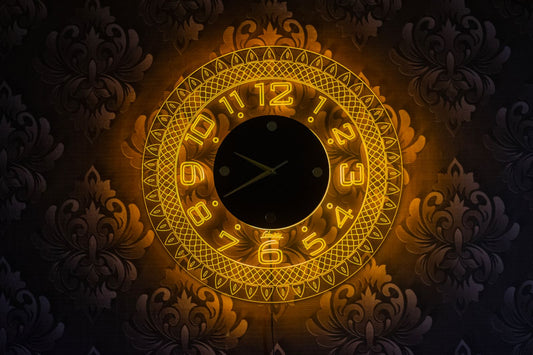 Premium Decorative Neon Clock #CL001